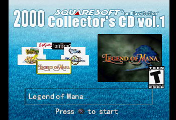 Squaresoft on PlayStation 2000 Collector's CD Vol. 1
